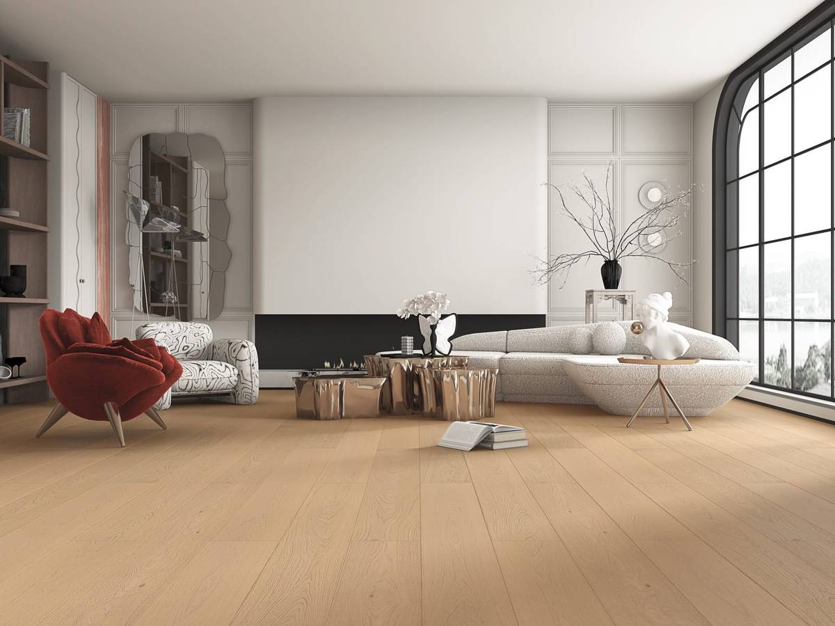European oak hardwood flooring for interior construction & civil engineering project - Garastro