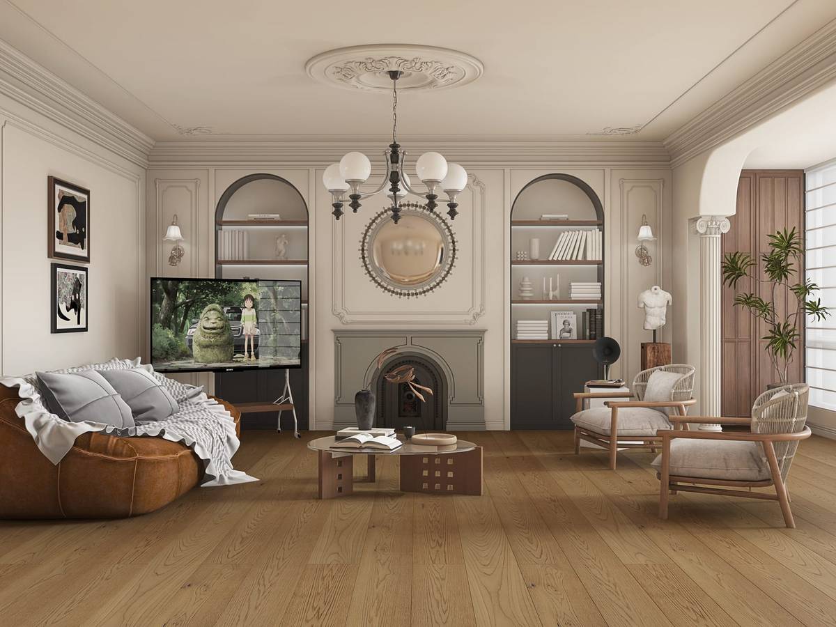 European oak hardwood flooring for interior construction & civil engineering project - Garastro